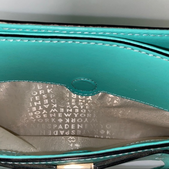 Kate Spade Angelica Crossbody Purse Tiffany Blue - Picture 9 of 11